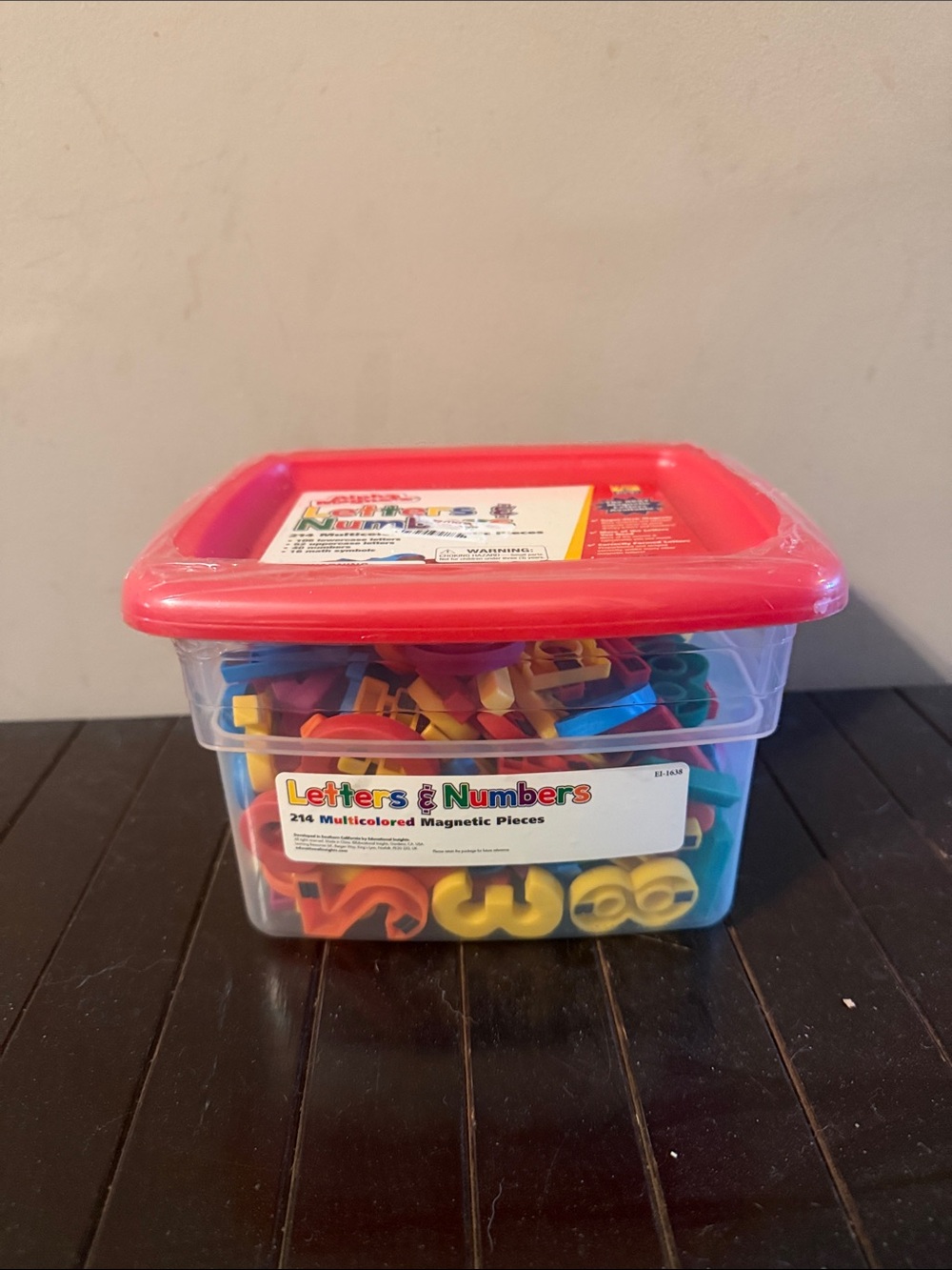 Letters & Numbers Magnetic Learning Set - Multicolor with Pink Lid